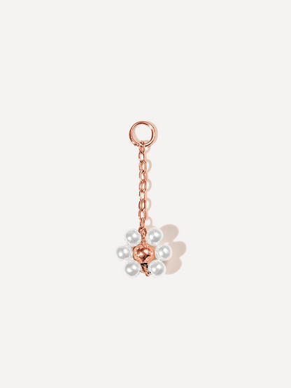 22x9,3mm Blossom Moment White Ohrring-Charm