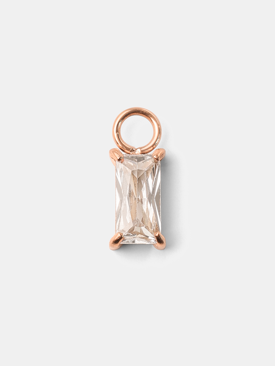 4x8mm Simplicity Shine Medium Ohrring-Charm