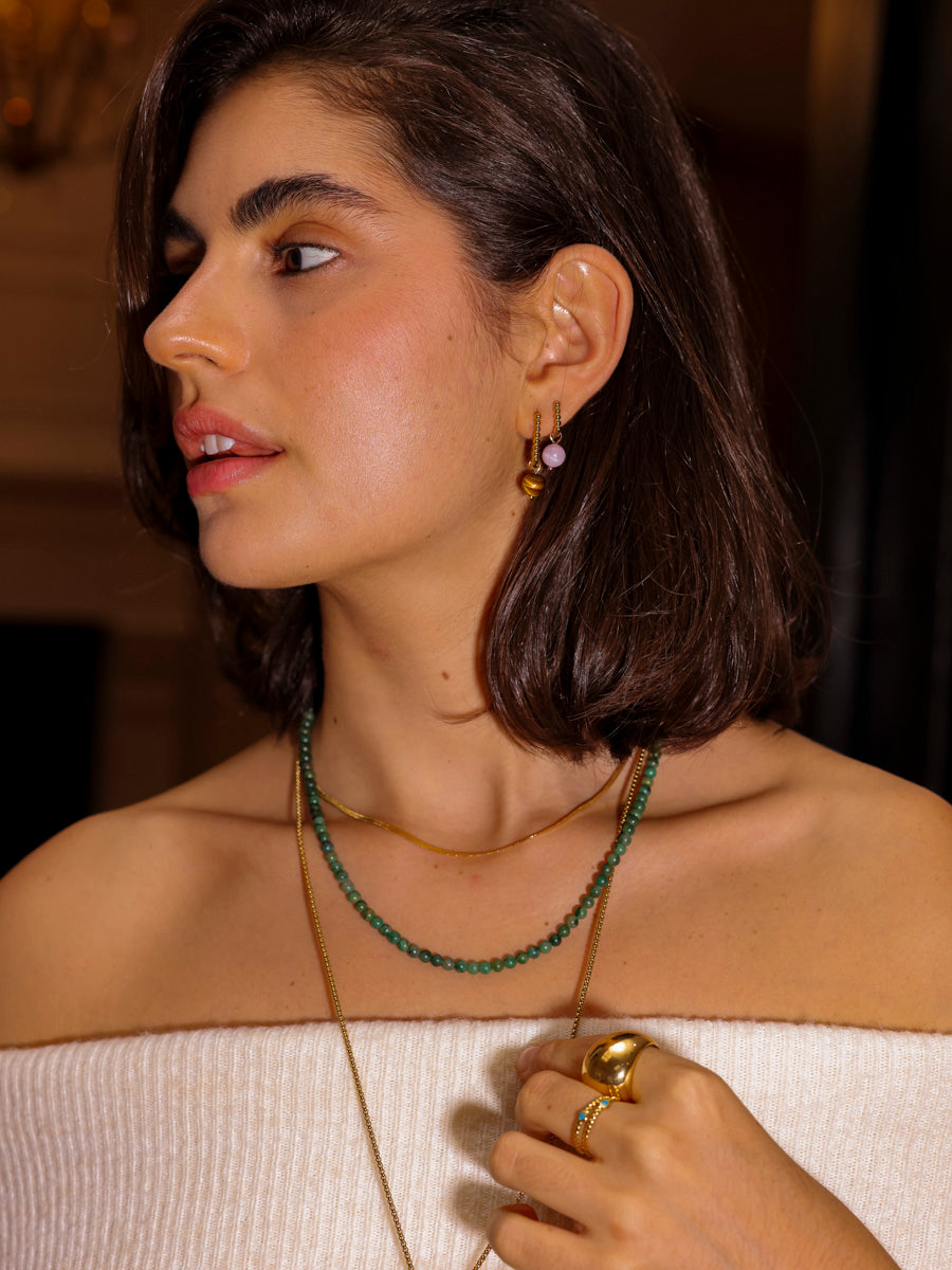 8,2mm Mystic Lavender Ohrring-Charm