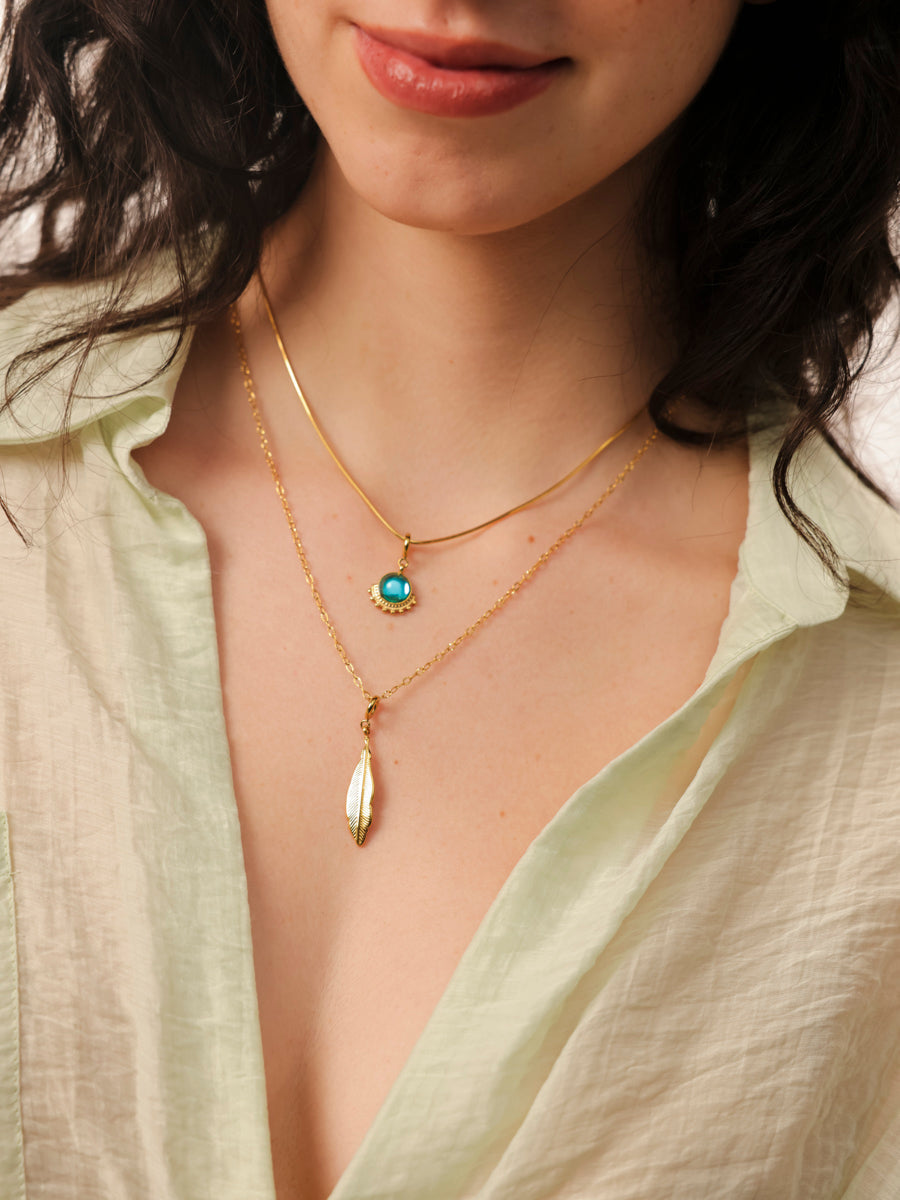 Graceful Feather Ketten-Charm