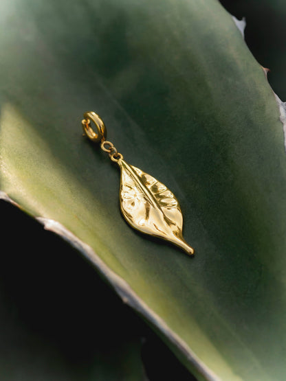Elegant Leaf Ketten-Charm