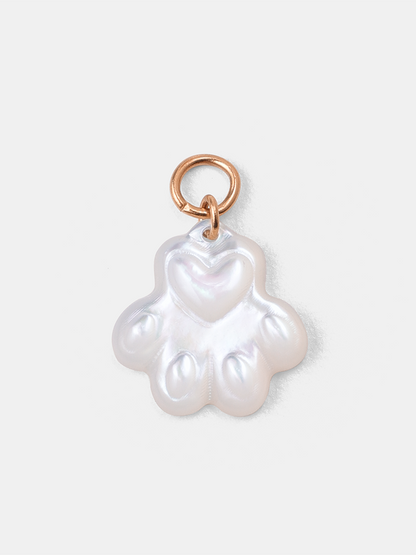Pawprint Heart Ohrring-Charm