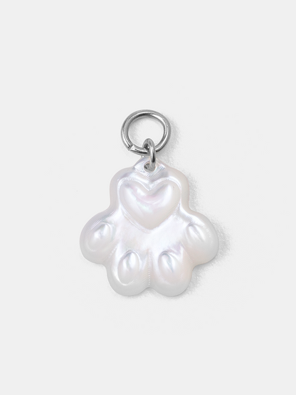 Pawprint Heart Ohrring-Charm