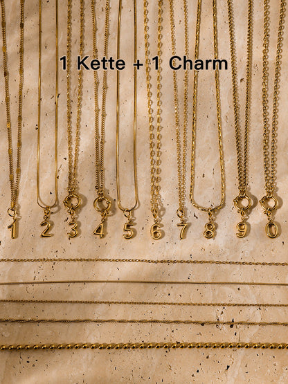 Classic Number Ketten-Charms Bundle