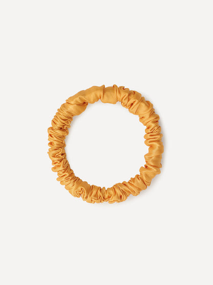 Serene Pure Silk Scrunchie Yellow