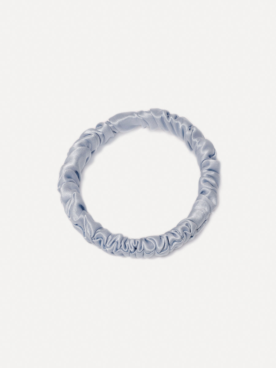 Serene Blue  Pure Silk Scrunchie