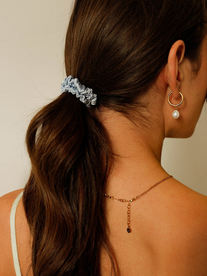 Serene Pink  Pure Silk Scrunchie