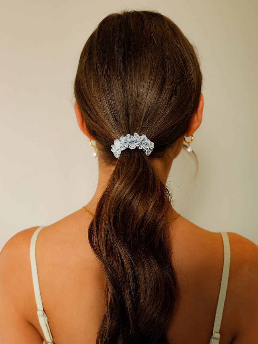 Serene Pink  Pure Silk Scrunchie