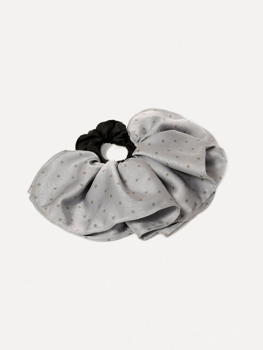 Elegant Polka Scrunchie