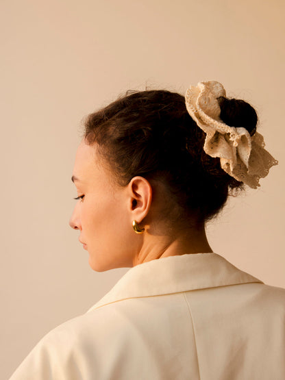 Lace Bloom Scrunchie