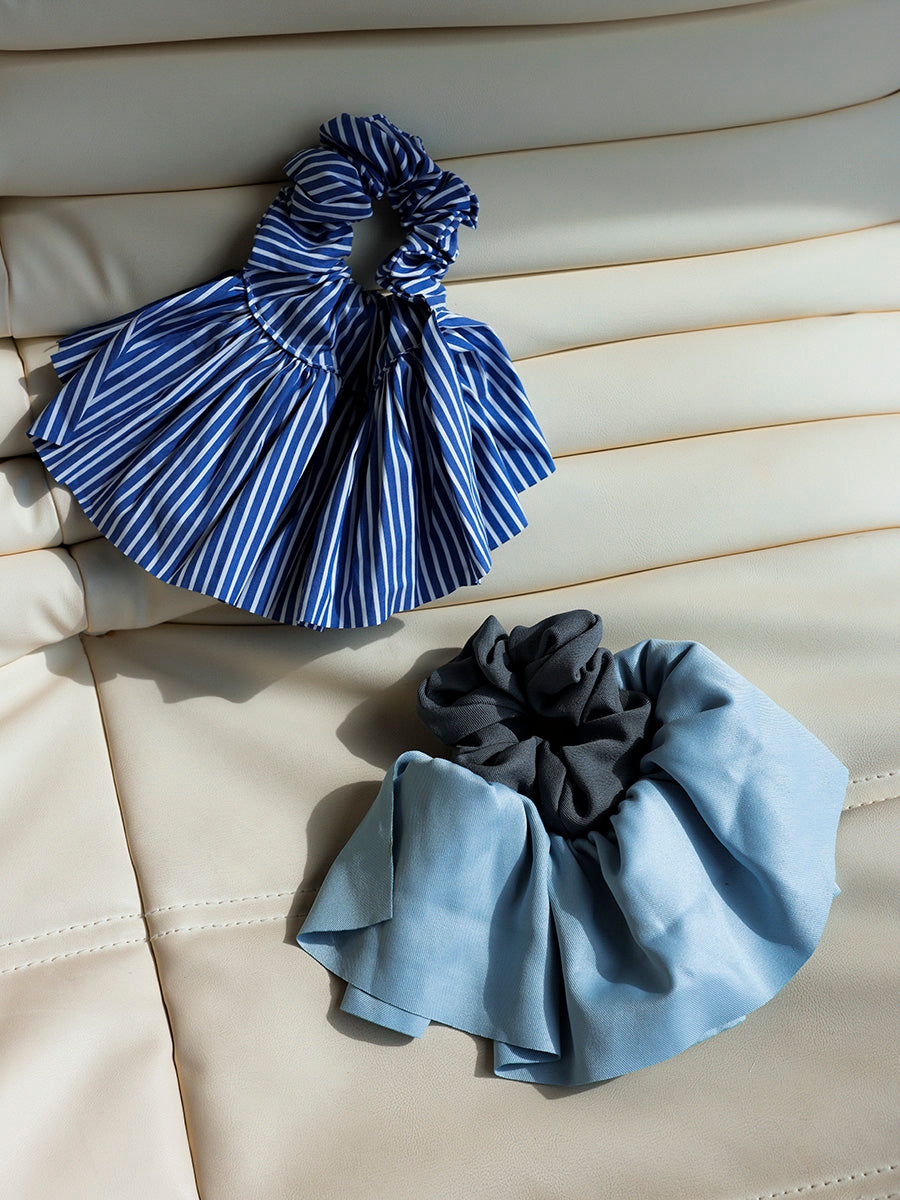 Breeze Wrap Blue Scrunchie