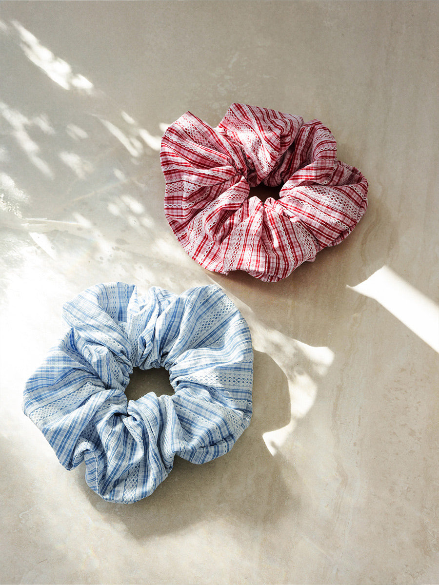 Sweet Lace Red Scrunchie