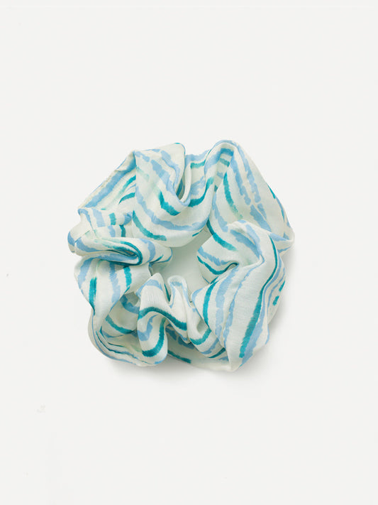 Fresh Wave Blue Scrunchie