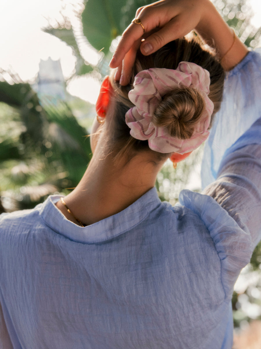 Fresh Wave Pink Scrunchie