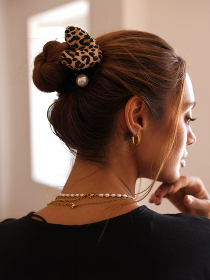 Wild Heart Leopard Scrunchie