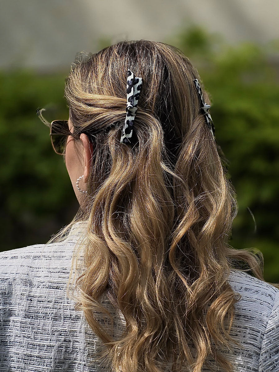 Trendy Charm Yellow Leopard Set Hairpin