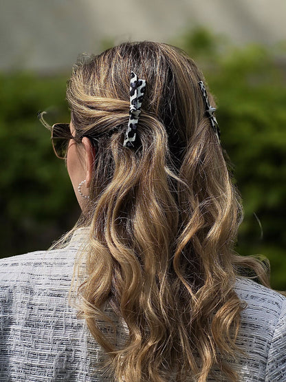 Trendy Charm Yellow Leopard Set Hairpin