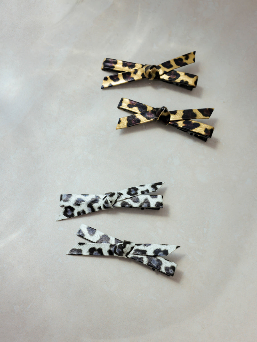 Trendy Charm Yellow Leopard Set Hairpin