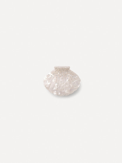 Lustrous Shell White Haarklammer
