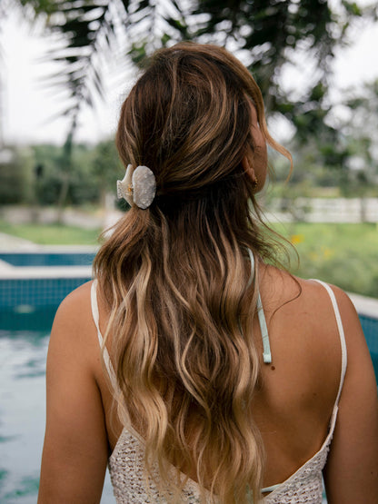 Lustrous Shell Beige Haarklammer