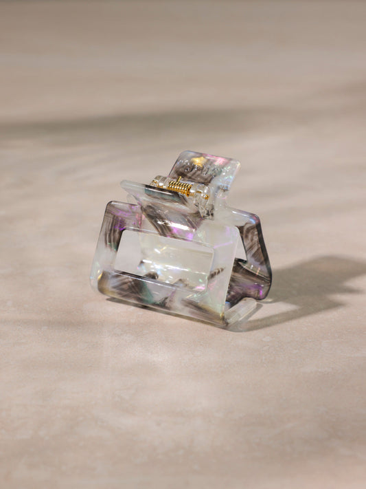 Classic Frame Haarklammer Milky Marble