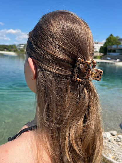 Classic Frame Haarklammer Leopard