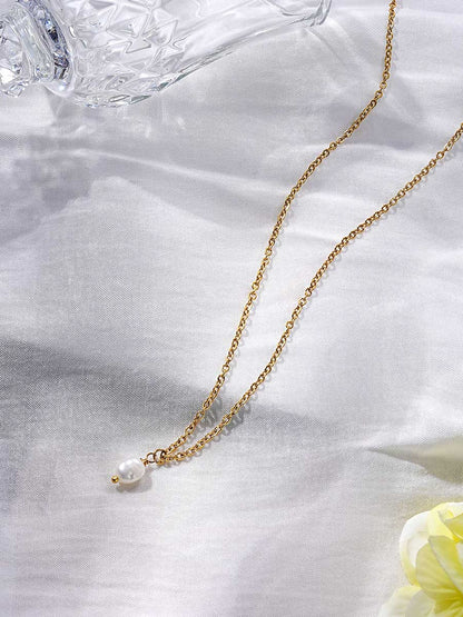 Simple Pearl Pendant Kette