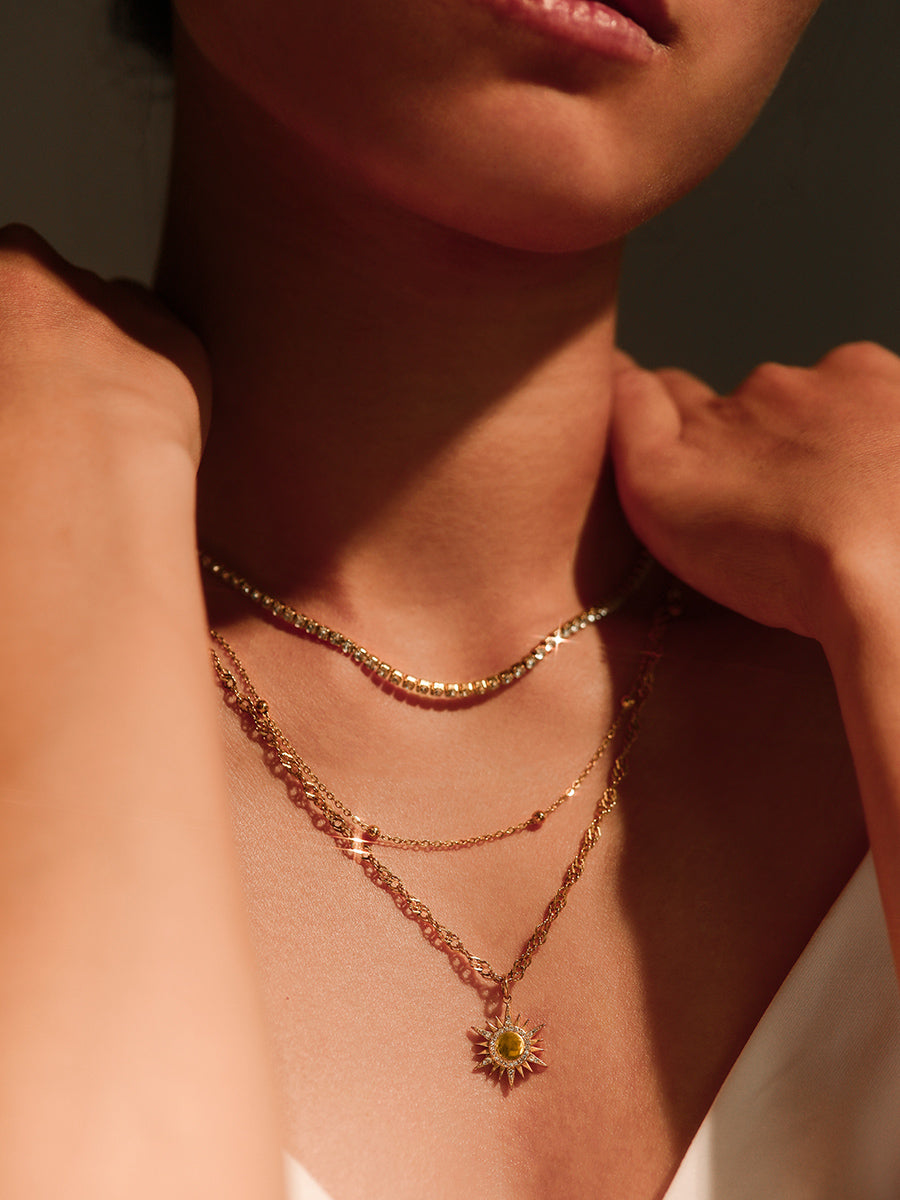 Cluster Glitter Kette