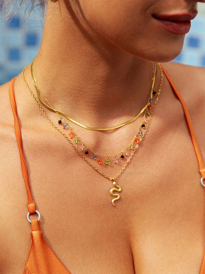 Bunt Stone Kette