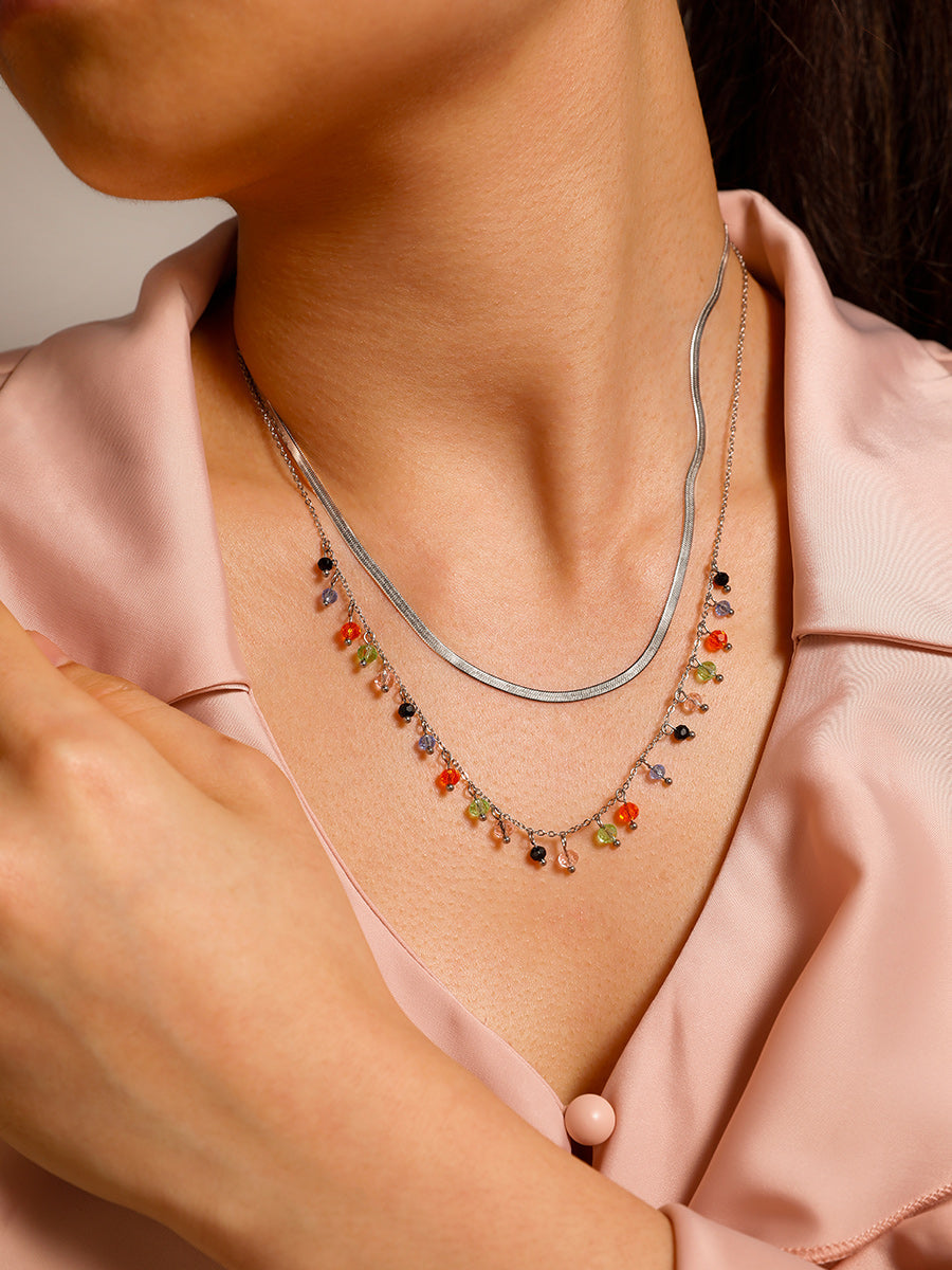 Bunt Stone Kette