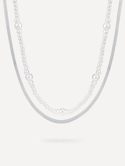Enchanting Pearl Layered Kette