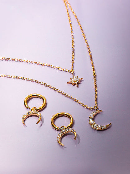 Moon Phase Crescent Ohrringe
