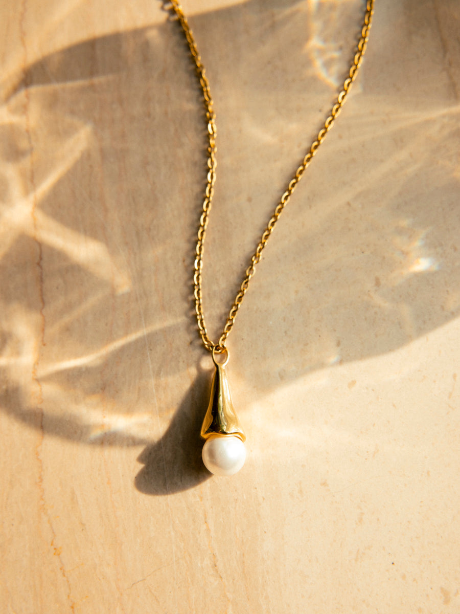 Pearlescent Drop Kette