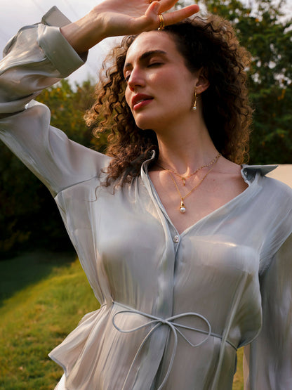 Pearlescent Drop Kette