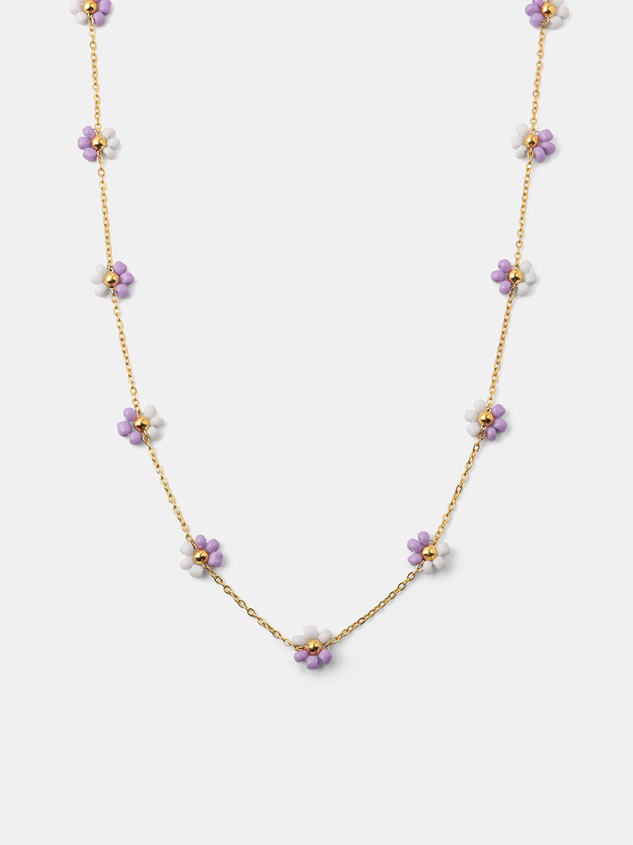 Blossom Moment Purple-white Kette