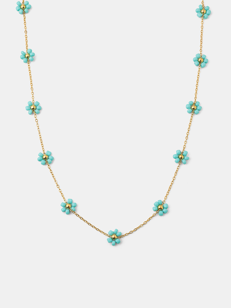 Blossom Moment Turquoise Color Kette