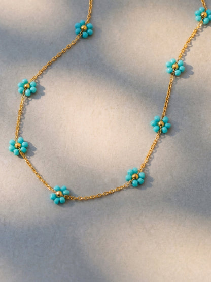 Blossom Moment Turquoise Color Kette