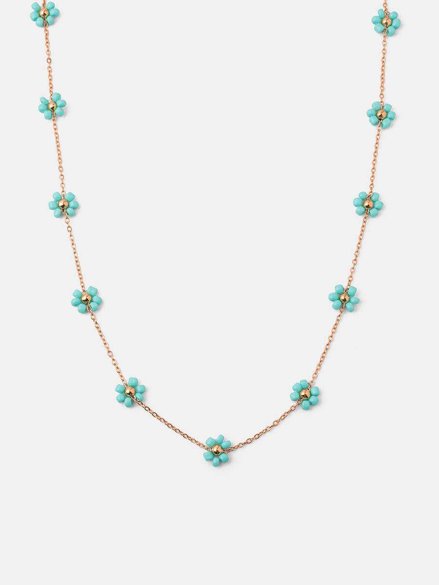 Blossom Moment Turquoise Color Kette
