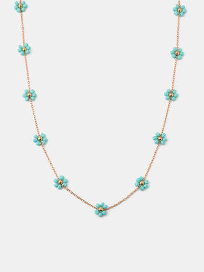 Blossom Moment Turquoise Color Kette