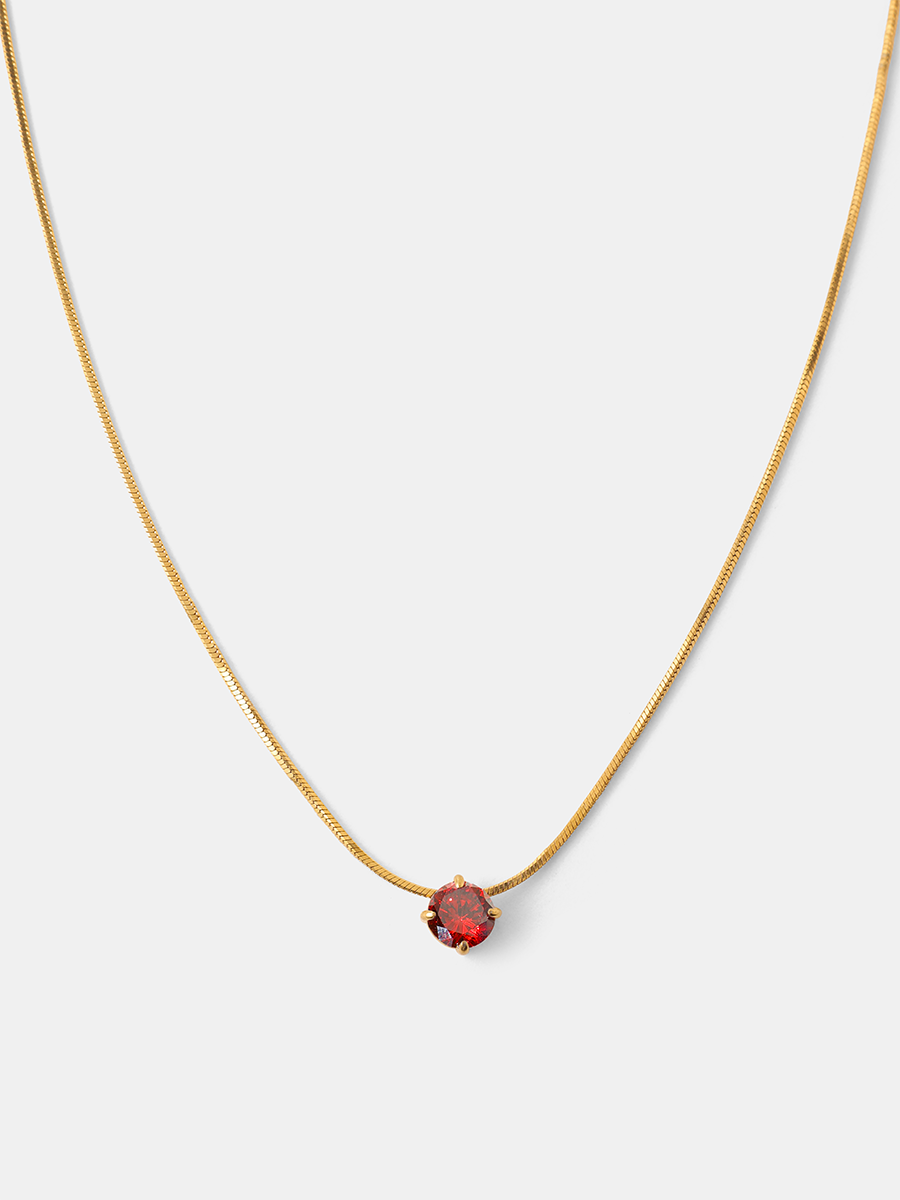 Crystal Delight Dark Red Kette