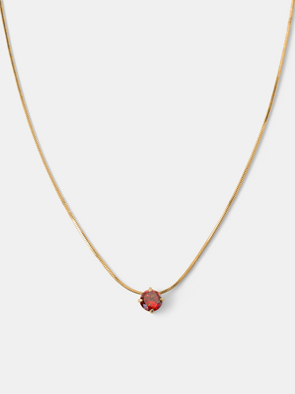 Crystal Delight Dark Red Kette