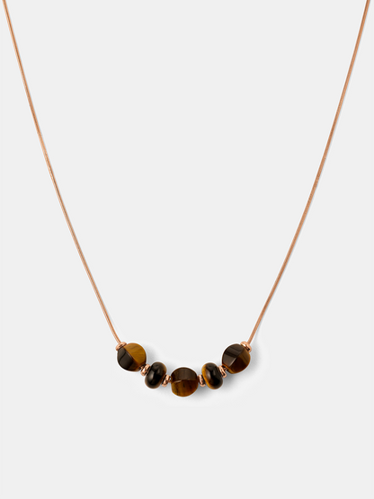 Modern Tiger's Eye Kette