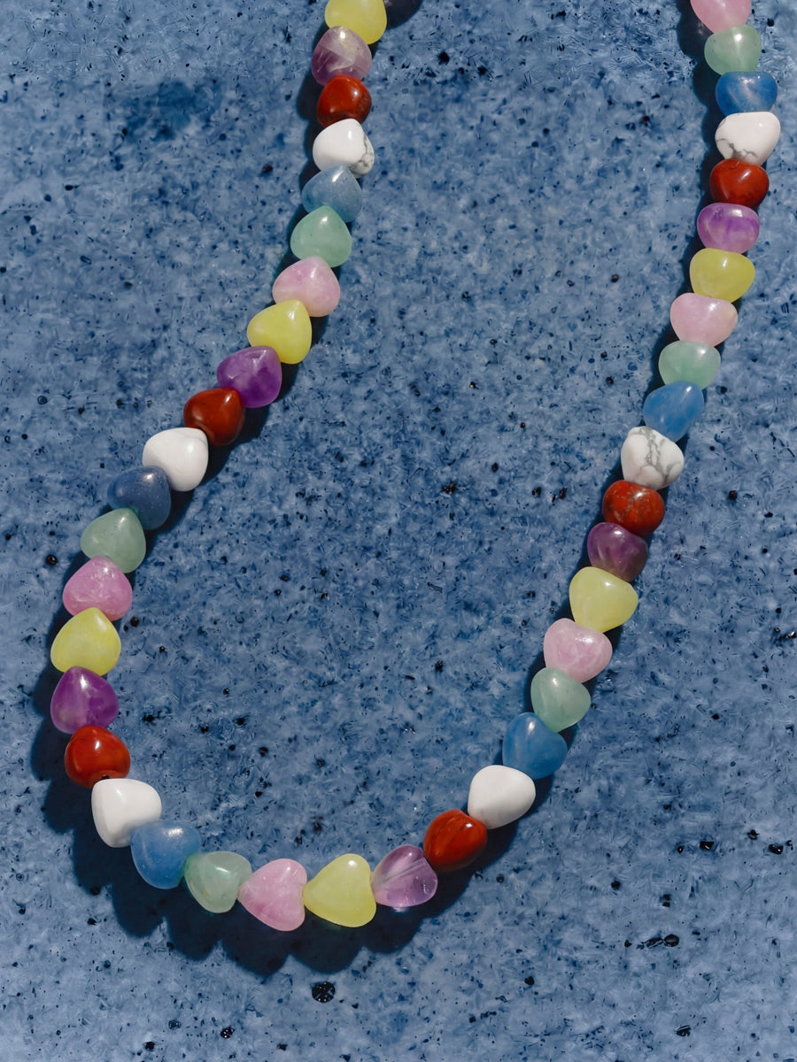 Rainbow Heart Kette