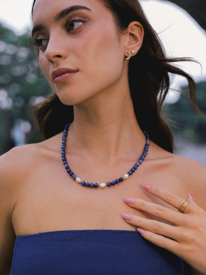 Dawn Pearl Dark Blue Kette