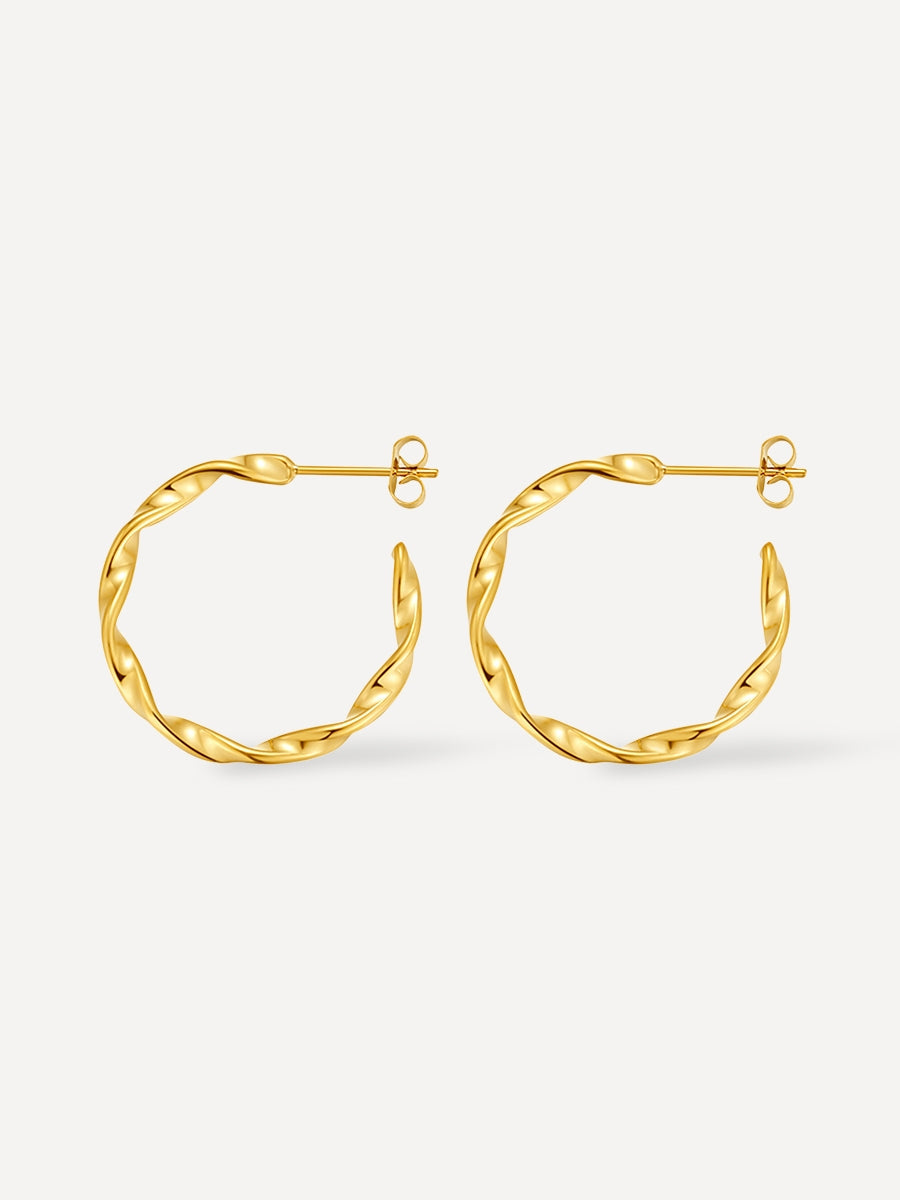 Twisted Hoop Ohrringe