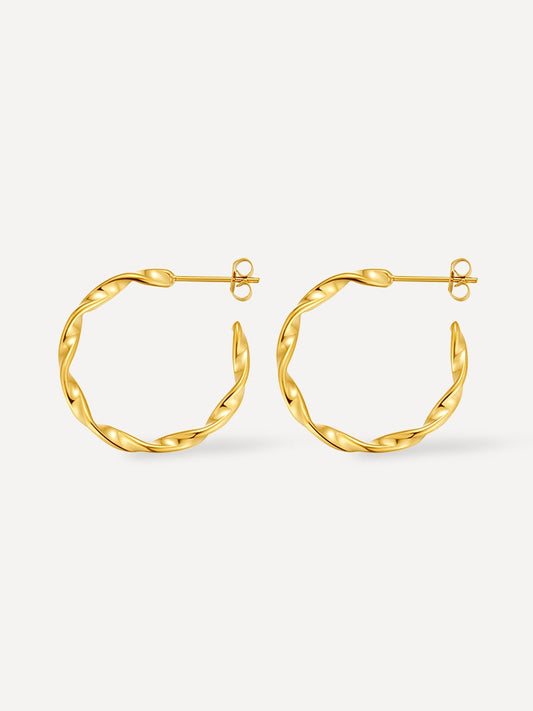 Twisted Hoop Ohrringe