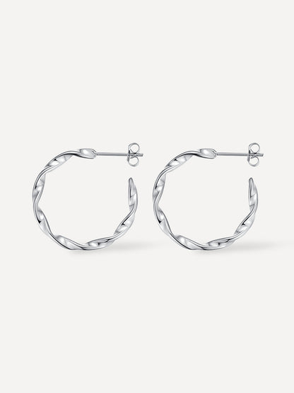 Twisted Hoop Ohrringe