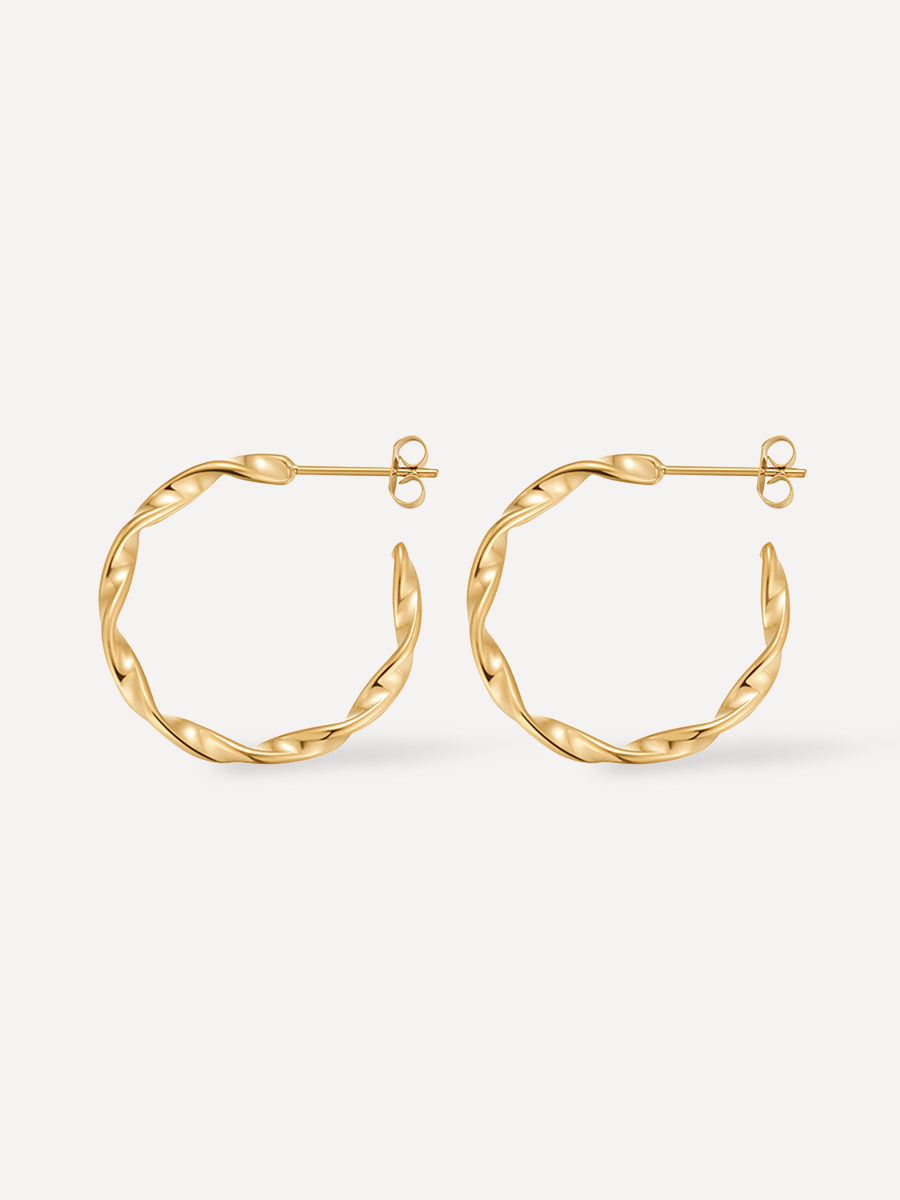 Twisted Hoop Ohrringe