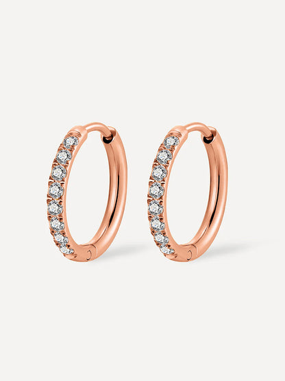 16mm CRYSTALIZED SHINE HOOP Ohrringe