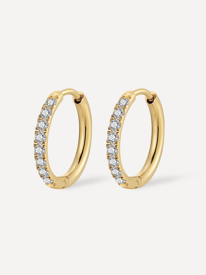 16mm CRYSTALIZED SHINE HOOP Ohrringe
